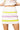 Ivory, Green & Purple Striped Knit Skirt