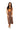 Brown Polkadot Pumpkin Knit Midi Tank Dress