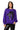 Purple & Black Sequin Flower Cat Sweatshirt