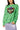 Green Polkadot Scaredy Cat Sweater
