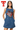 Licensed Texas Tech Scattered Jewel Denim Sequin Mascot Tank Dress