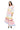 White Multi Butterfly Cotton Midi Skirt