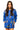 Sample Royal Blue Multi Sailboats Waffle Henley Top & Short Set