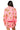 Sample Neon Pink Multi Shell Henley Sweatshirt & Short Set