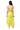 Sample Lime Green Grapevine One Shoulder Open Back Cotton Maxi Dress