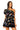 Sample Black One Shoulder Multi Toucan Top & Skort Set