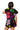 Sample Black Multi Coral Quarter Zip Top & Short Set