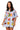 Sample Light Blue Multi Fruit Sticker Button Down PJ Dress