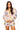 Sample Rainbow Striped Fish Tie Front Long Sleeve Top & Short Set