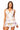 Sample White Multi Cocktail Cut Out Cotton Tank & Short Set