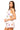 Sample White Multi Cocktail Cut Out Cotton Tank & Short Set