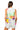 Sample Pale Blue Multi Neon Continents Sleeveless Romper