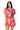 Sample Pink Multi Sauces Button Down Collar Top & Skort Set