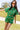 Green Golfing Girls Cotton Collar Top