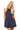 Sample Navy Rhinestone Halter Tank Dress