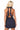 Sample Navy Rhinestone Halter Tank Dress