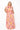 Peach Multi Iris Cotton Midi Skirt