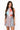 Sample Red & Blue Colorblock Sequin Collar Tank Dress