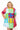 Multi Colorblock Jockey Silks Cotton Dress
