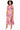 Sample Orange & Purple Watercolor Tiger Print Jersey Stripe Maxi Dress