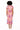 Sample Orange & Purple Watercolor Tiger Print Jersey Stripe Maxi Dress