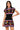 Sample Black Multi Stripe Pickleballs & Paddles Knit Dress