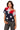 Sample Navy, Red, & White One Shoulder Tulle Ruffle Tee