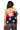 Sample Navy, Red, & White One Shoulder Tulle Ruffle Tee