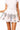 Sample White Rainbow Tennis Racquets Scallop Trim Active Skort