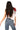 Sample White, Red, & Royal One Shoulder Tulle Ruffle Tee