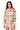Sample Tan & White Striped Multi Suitcase Button Down Top & Short Set