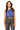 Sample Royal, Light Blue, & Silver One Shoulder Cotton Bubble Top