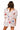 Sample White Multi Star Outline Cotton Poof Sleeve Dress
