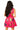 Sample Hot Pink One Shoulder Multi Banana Cotton Dress