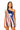 Sample Full Sequin American Flag One Shoulder Dress