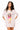 Sample White 3D Flower Popsicle Tee Dress