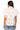 Sample White Multi Beaded Seahorse Button Down Ruffle Sleeve Cotton Top
