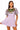 Sample Lavender Tibetan Tiger Poof Sleeve Dress