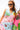 Blue & Pink Colorblock Pool Scene Tank Dress
