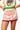 Ivory Rainbow Trim Paillette Crochet Skirt