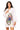 White QOS Card Terry Cloth Zip Coverup