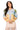 Multi Beach Scene Tie Up Sweater