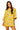 Yellow Striped Coconut Drink Button Up Cotton Tunic