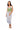 White & Blue Polka Dot Lemon Tree Midi Tank Dress