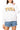 Licensed Tenn White Mock Neck Patterned Letters Sweatshirt