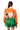 Licensed Sample Oklahoma State Colorblock Sequin Football & Field Goal Feather Bottom Sweater