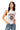 Licensed Ole Miss Grey & White Striped Sequin Football Knit Tank