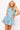 Blue Stripe Sail Boat & Palm Tree Icon Cotton Collar Tie Dress