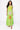 Lime Green Multi Star Fish Midi Cotton Dress