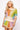 Muted Rainbow Rhinestone Sunshine Short Sleeve Sweater